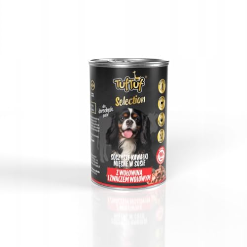 TUF TUF Selection | Nassfutter für Hunde | Rindfleischpansen | 1x400g | Getreidefrei von TUF TUF