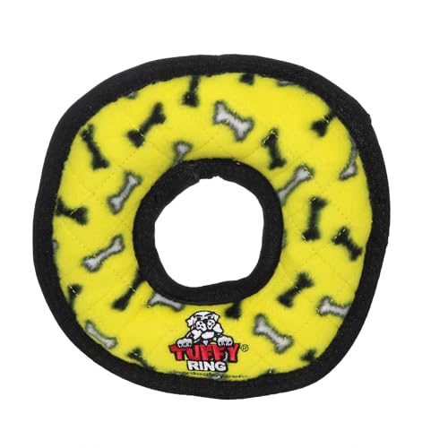 Tuffy's Ultimate Hundespielzeug Ring, gelb von TUFFY