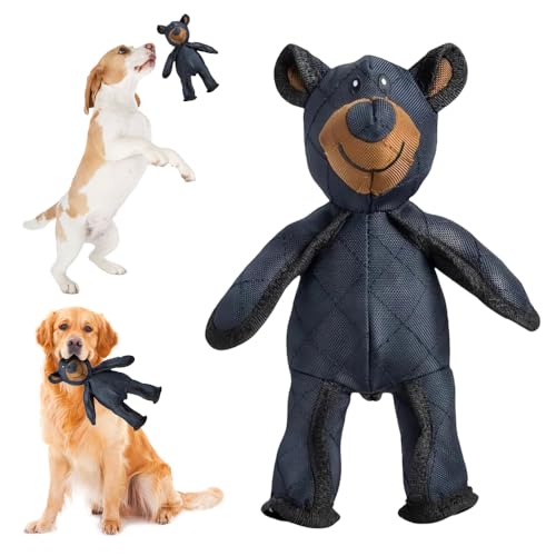 Hundespielzeug Unkaputtbar Bär, Quietschendes Bären Hundespielzeug, Indestructible Dog Chew Toy, Unbreaka Bear Dog Toy, Robustbär Hundespielzeug, Hundespielzeug Unzerstörbar Für Aggressive Kauer von TUIBEIDAMAI