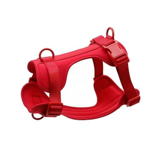 Hundegeschirr Weste Farbe Mode Reflektierende Verstellbarer Brustgurt für Haustiere Hundekleidung Atmungsaktives PVC-Haustiergeschirr für Spaziergänge im Freien von TUITA