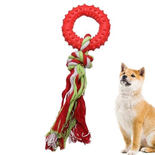 TUJOBA Hundeseilspielzeug,Mundpflege-Kauseil für Hunde - Weiches Hundespielzeug, zahnendes Haustierspielzeug, Welpenspielzeug in Lebensmittelqualität für Hunde, Welpen, zum Spielen von TUJOBA