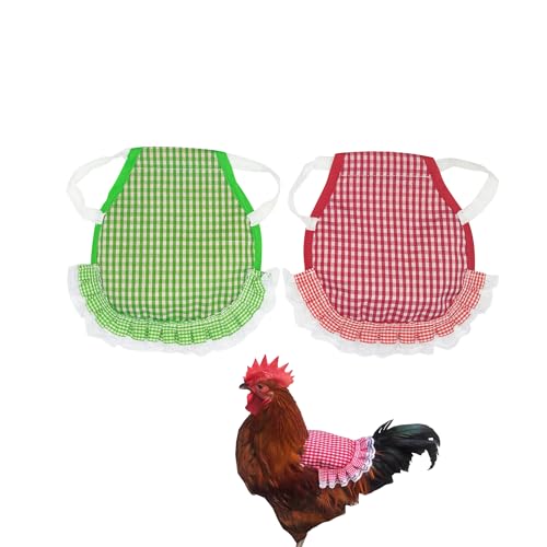 TUKEVA 2 Stück Hühnersattel geflügelschützer Hühnerschürze Hühnersattel Hühner zum Schutz hühnersättel für hühner für Huhn, Henne, Ente Oder Gans Für Geflügel Rücken Und Flügel Schützen(Rot,Grün) TUKEVA 2 Stück Hühnersattel geflügelschützer Hühnerschürze Hühnersattel Hühner zum Schutz hühnersättel für hühner für Huhn, Henne, Ente Oder Gans Für Geflügel Rücken Und Flügel Schützen(Rot,Grün) von TUKEVA