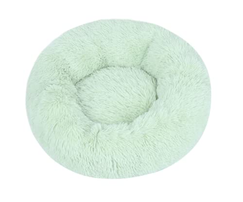 Hunde Bett Katzenbett Hundebett Flauschig Hundehütte, Katzenhütte, Plüsch Runde Haustierhütte, Winter Warme Matte, Hundematte, Hundebett, Haustierbett, Heimtierbedarf, Fruchtgrün, 110cm【2400g】 von TUPMITUPO