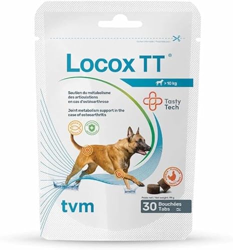 TVM Locox TT | 30 Tabletten | Ergänzungsfuttermittel für Hunde | Kann hilfreich Sein bei der Unterstützung der Gelenkfunktion und dem Erhalt der Gelenkgesundheit von TVM