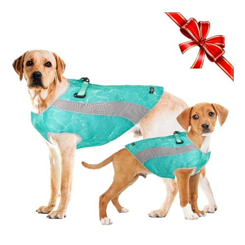 Hundemantel für kaltes Wetter und Hundeweste für den Sommer Multifunktionale Hundejacke mit reflektierenden Streifen, winddichter und Warmer Hundemantel im Winter, kühlende Weste für Hunde im Sommer von TVMALL