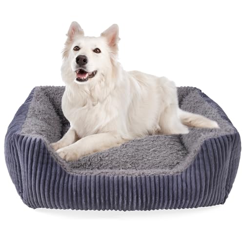 TWDEPART Hundesofa, Kuschelbett für Welpen, Hund & Katze(Grau, L) von TWDEPART