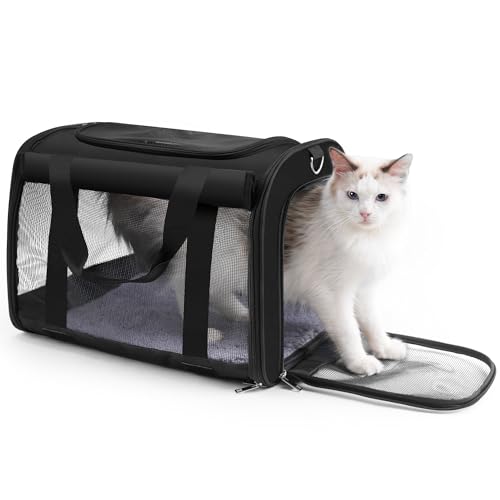 TWDEPART Transportbox für Hunde, Katzen (schwarz) von TWDEPART