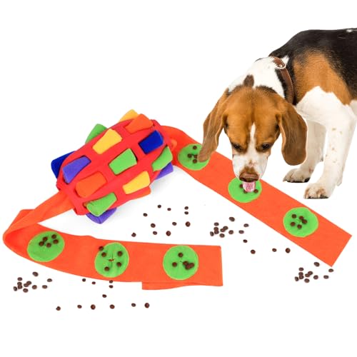 TWOPER Interaktives Hundespielzeug Schnüffelball für Hunde – Anreicherungsspielzeug für Langeweile und Stimulierung – Leckerli-Spender für kleine, mittelgroße und große Rassen Hunde und Katzen von TWOPER