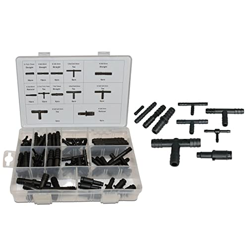 TWSOUL 113 STK Schlauchverbinder Sortiment, T-Verbinder Schlauchverbinder Set für Gärten Schläuche BewäSserung Anschluss Kit KFZ Tropf Sprinkler Anlagen von TWSOUL