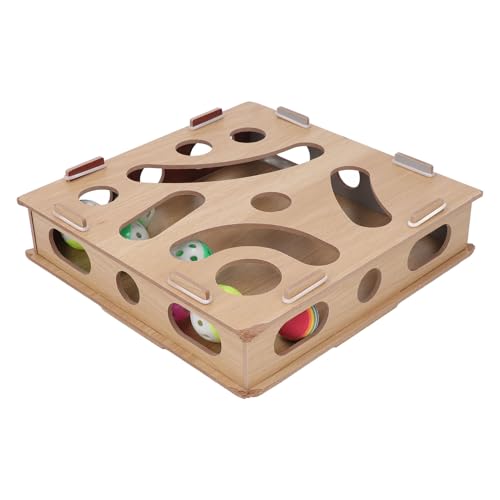 TYCIONG Katzenanreicherung Spielzeug Interaktiver Puzzle Katze Katzen Mentales Körperliches Training Spielzeug mit Glockenball für Innenkatzen TYCIONG Katzenanreicherung Spielzeug Interaktiver Puzzle Katze Katzen Mentales Körperliches Training Spielzeug mit Glockenball für Innenkatzen von TYCIONG