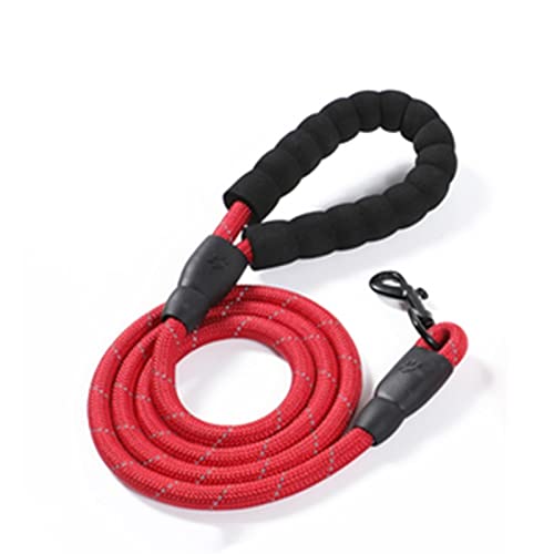 Hundegeschirr Hundegeschirr Kleidung Weste Brust Katzenhalsbänder Seil Kleine Hunde Reflektierend Atmungsaktiv Einstellbar Outdoor Walking Pet Supplies Leine (Color : 1.5m Reflective Rope, Size : M von TYNXK