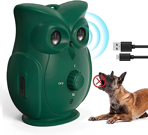 Ultraschall für Hunde, automatisch, bellsicher, Anti-Bell-Abschreckung für Hunde, Anti-Bell-Gerät, wasserdicht, wiederaufladbar, für kleine mittelgroße Hunde, für den Innen- und Außenbereich von TYVIFKE