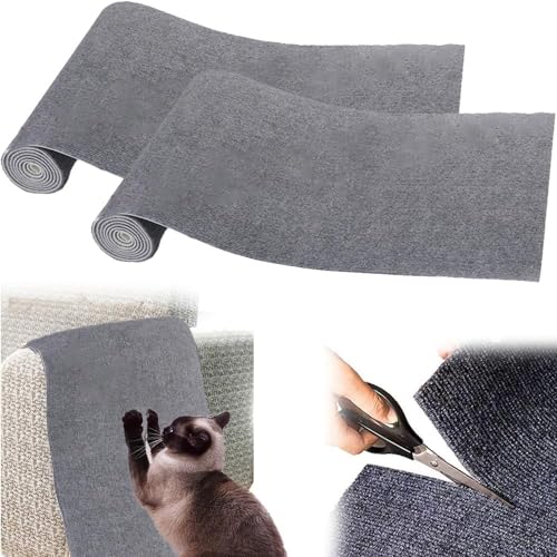 2 Stück Kratzbrett Katze, Kratzmatte Selbstkleben 40×200cm, Kratzmatte Selbstklebend Kratzpads für Katzen, Kratzmatte Katze Sofa, Kratzbrett Katzen kratzschutz für Möbel Couch Sofa Wand Tür Schutz von TZCIN