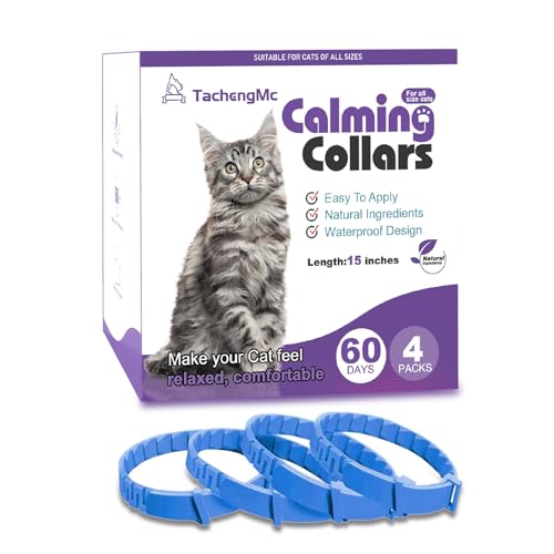 Beruhigendes Halsband für Katzen, Katzenhalsbänder, effizient lindert Angstzustände, Stress, macht es bequem, entspannt, Pheromonhalsband, beruhigendes Katzenhalsband, Kätzchenbedarf, hält 60 Tage, von TachengMc