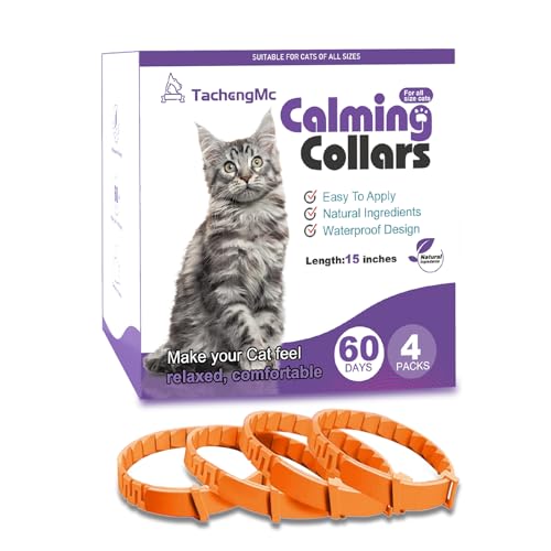 TachengMc Beruhigendes Halsband für Katzen, Katzenhalsbänder, effizient lindert Angstzustände, Stress, macht es bequem, entspannt, Pheromonhalsband, beruhigendes Katzenhalsband, Kätzchenbedarf, hält von TachengMc