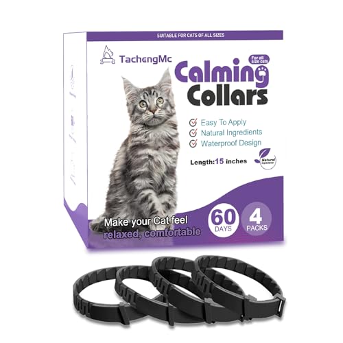 TachengMc Beruhigendes Halsband für Katzen, Katzenhalsbänder, effizient lindert Angstzustände, Stress, macht es bequem, entspannt, Pheromonhalsband, beruhigendes Katzenhalsband, Kätzchenbedarf, hält von TachengMc