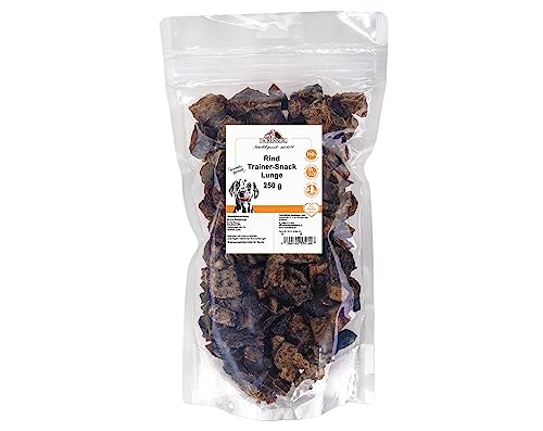 TACKENBERG Trainer-Snack-Lunge vom Rind für Hunde - 500 g - leckerer natürlicher Kausnack in Premiumqualität - schonend getrocknet - reines Naturprodukt zur Belohnung, als Snack oder Leckerli von Tackenberg