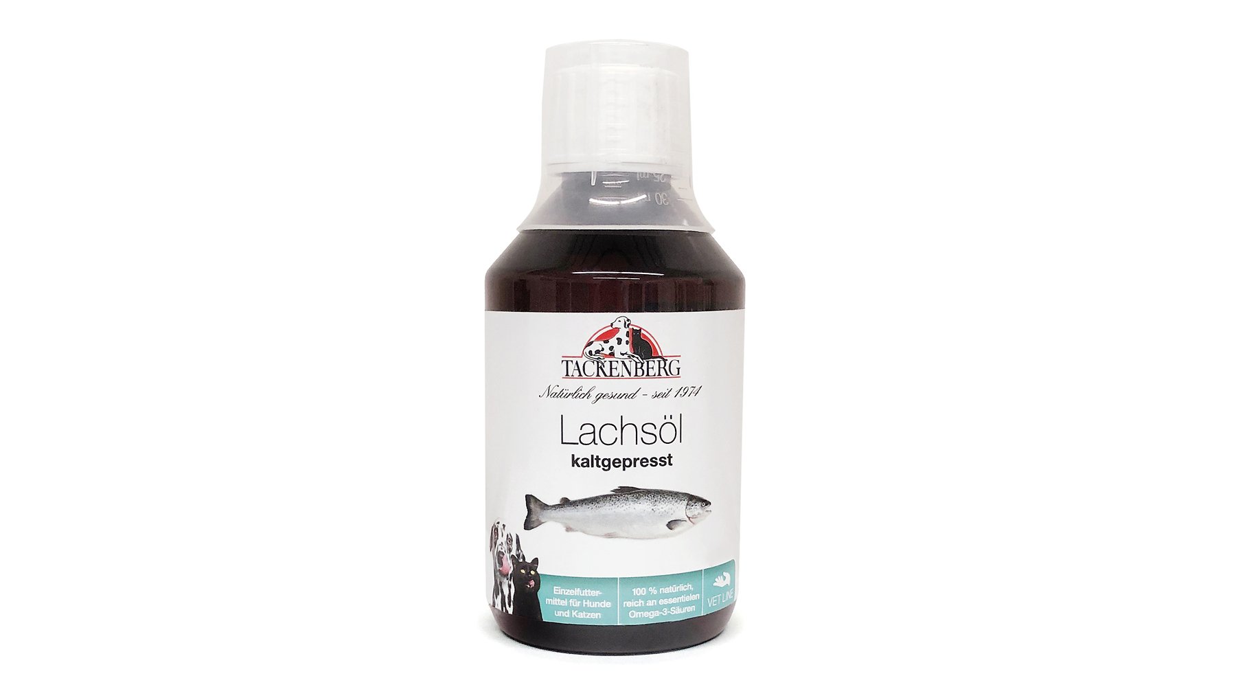 BARF-Ergänzung TACKENBERG Lachsöl für Hunde  - 250 ml - Premiumqualität von Tackenberg von Tackenberg