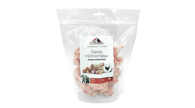 BARF Ganze Hühnerhälse für Hunde & Katzen  - 850 g - Premiumqualität von Tackenberg von Tackenberg