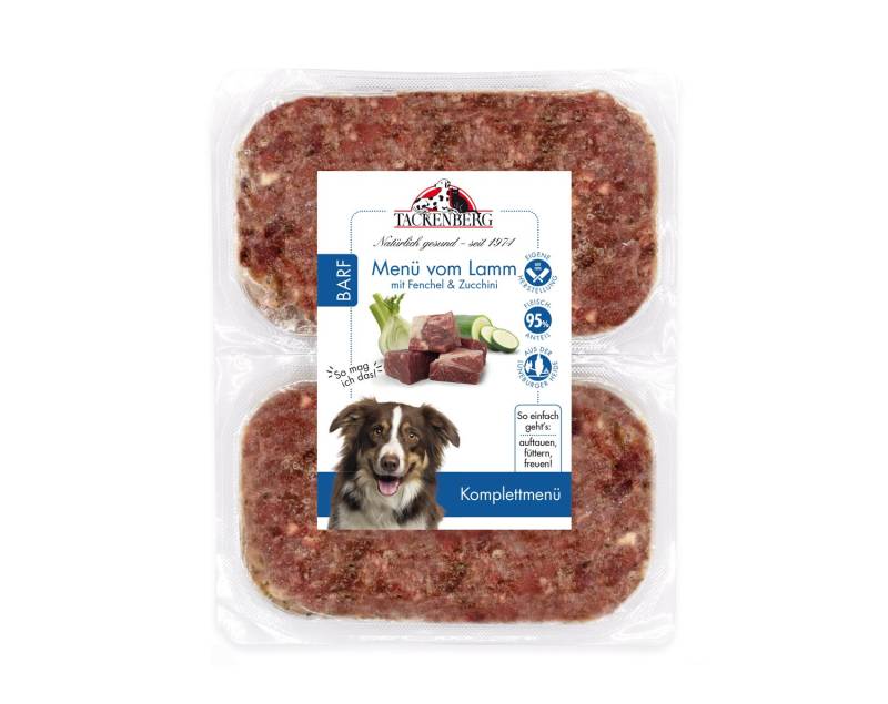 BARF Menü Lamm & Fenchel für Hunde  - 14 x 500 g - Premiumqualität von Tackenberg von Tackenberg