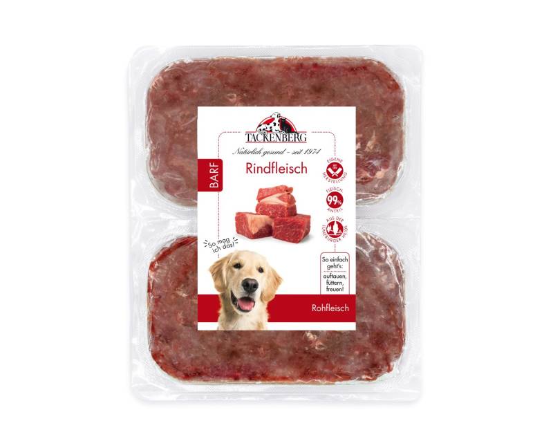 BARF Rindfleisch für Hunde & Katzen  - 28 x 500 g - Premiumqualität von Tackenberg von Tackenberg