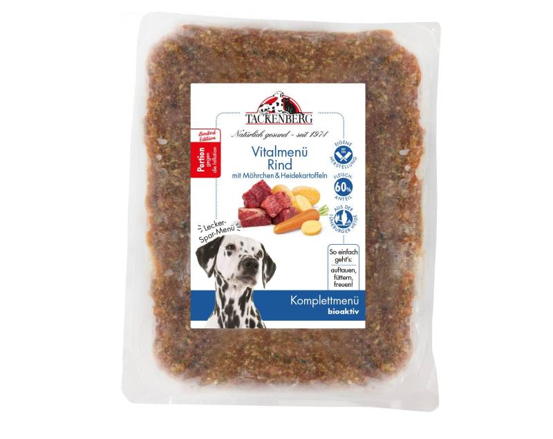 BARF-Vitalmenü für Hunde vom Rind | Online bei Tackenberg - 20 x 200g - Premiumqualität von Tackenberg von Tackenberg