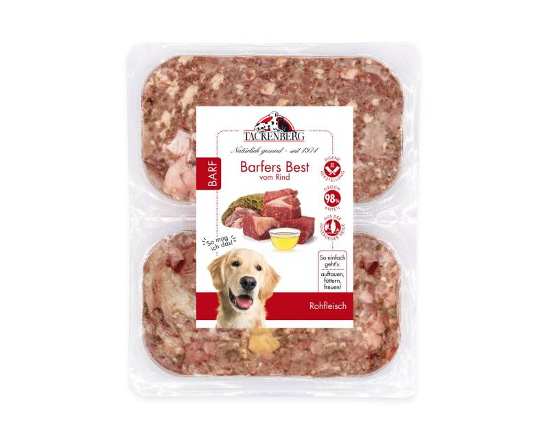 Barfers Best vom Rind für Hunde  - 14 x 500 g - Premiumqualität von Tackenberg von Tackenberg