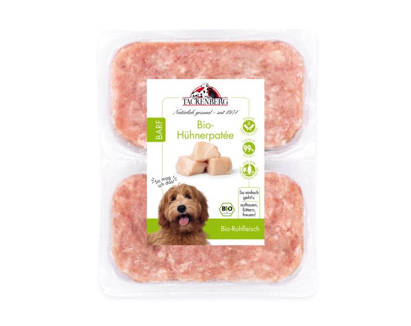 Bio BARF Hühnerpatee für Hunde & Katzen  - 14 x 500 g - Premiumqualität von Tackenberg von Tackenberg