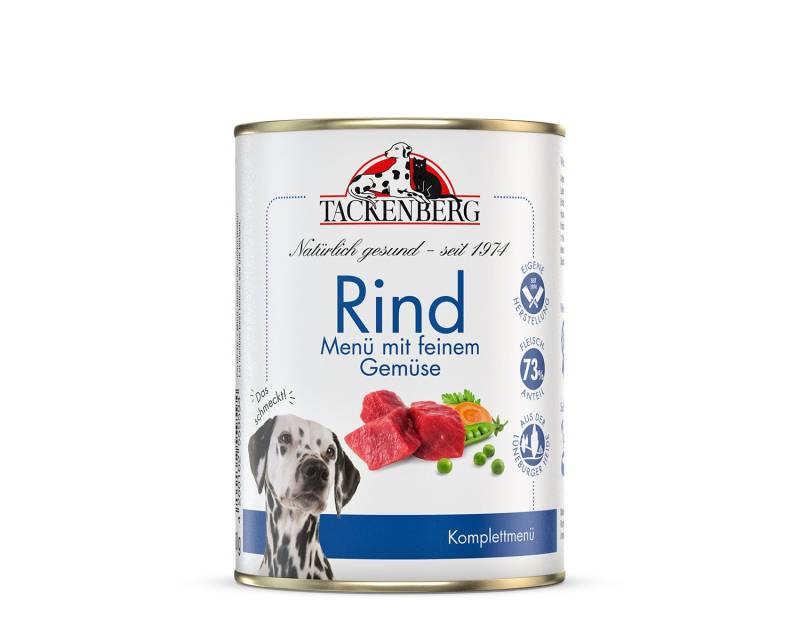 Rind mit feinem Gemüse - 24 x 400 g - Premiumqualität von Tackenberg von Tackenberg