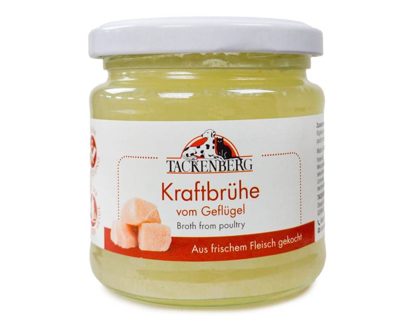 Hühnerbrühe für Hunde & Katzen  - 200ml - Premiumqualität von Tackenberg von Tackenberg