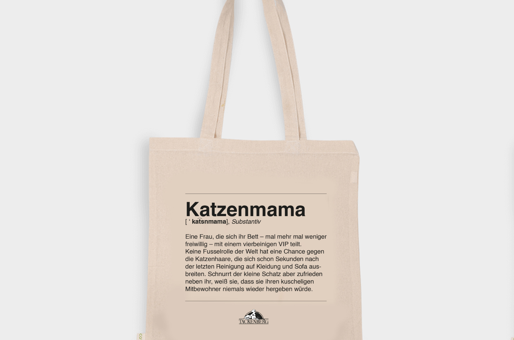 Jutebeutel für Katzenmamas - Tragetasche  - 1 Stk. - Premiumqualität von Tackenberg von Tackenberg