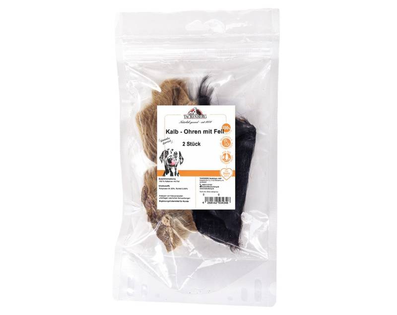 Kalbsohren mit Fell für Hunde  - 500g - Premiumqualität von Tackenberg von Tackenberg