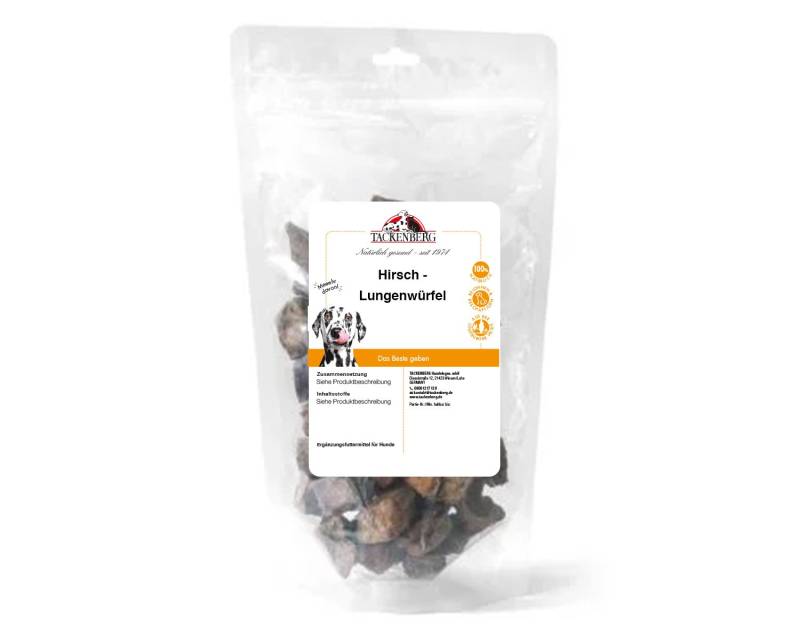 Lungenwürfel vom Hirsch getrocknet für Hunde & Katzen  - 125 g - Premiumqualität von Tackenberg von Tackenberg