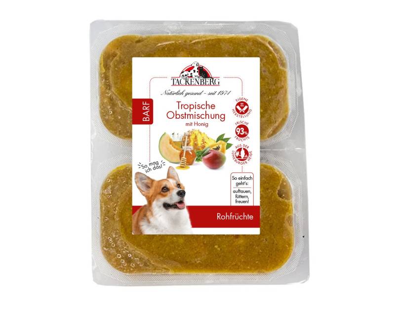 Menü Obstmischung für Hunde  - 500 g - Premiumqualität von Tackenberg von Tackenberg