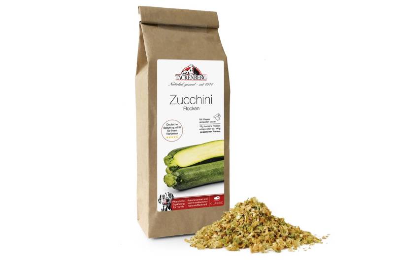 TACKENBERGS Zucchiniflocken: Milde Flocken für Hunde - 150 g - Premiumqualität von Tackenberg von Tackenberg