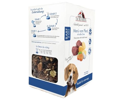 Tackenberg - Barf to Go Menü Pferd & Edler Ernte für Hunde - 500 g - Premiumqualität von Tackenberg von Tackenberg