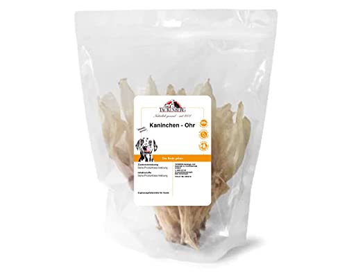 Tackenberg - Kaninchenohren ohne Fell für Hunde - 250 g - Premiumqualität von Tackenberg von Tackenberg