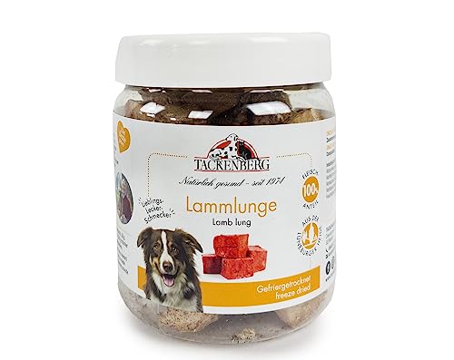 TACKENBERG Gefriergetrocknete Lammlunge für Hunde - 50 g - natürlicher Kausnack in Premiumqualität - schonend getrocknet - reines Naturprodukt zur Belohnung, als Snack oder Leckerli von Tackenberg