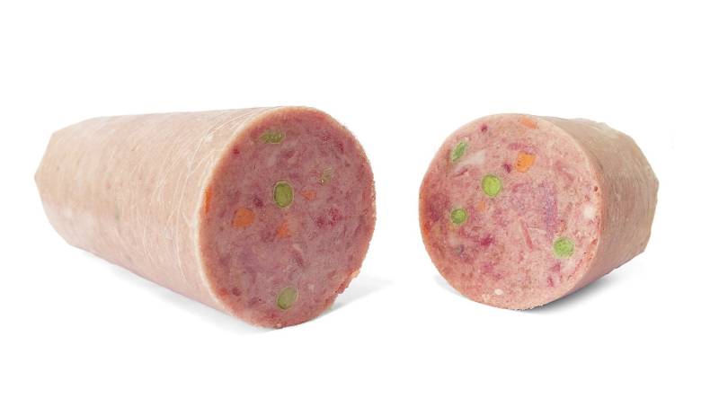 XL-BARF Menü vom Geflügel mit Lachs für Hunde  - 1000 g - Premiumqualität von Tackenberg von Tackenberg