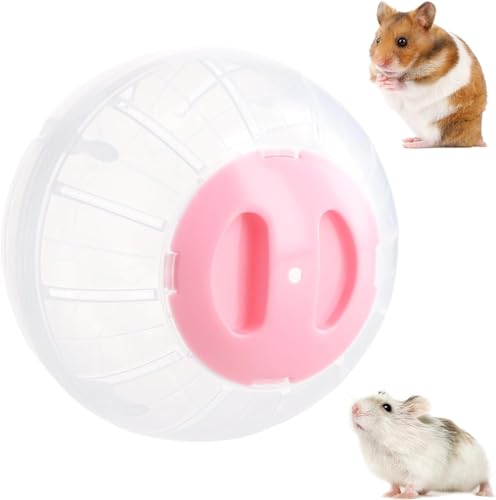 Taicols Hamsterkugel, Hamster, Übungsball, Hamsterball, Kunststoff, kleiner tragbarer Ball, zum Laufen, Joggen, Sport, Hamster, Rennmäuse, Haustiere (Rosa) von Taicols