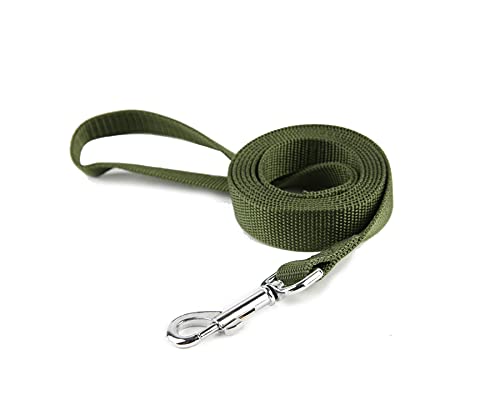 Trainingsleine aus Nylon, Zugseil, 1,2 m lang, 1,9 cm breit, 2,5 cm breit, für kleine und mittelgroße Hunde (2,5 x 1,5 m, Grün) von Taida