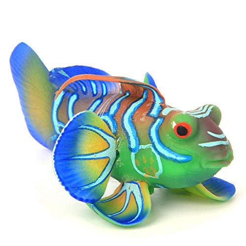 Shanrya Taidda- USB-Stecker Leichte ABS Landschaftsdekoration Simulation Anglerfisch, Silikon Aquarium Simulation Anglerfisch, für Aquarium Green Blue von Taidda