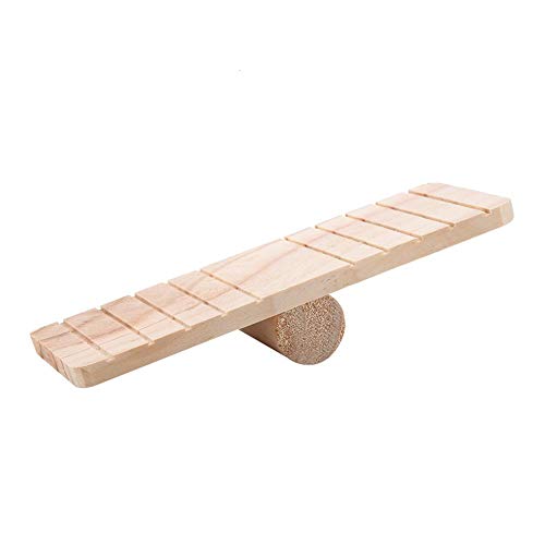 Taidda- Holzsäge, Miniatur-Wippe Haustier Holzbrücke Spielzeug 7 5 * 2 8 * 1 6 Zoll kleine Hamstermaus Gerbil Chinchilla Sport-Übungsspielzeug Set für Pet Play von Taidda