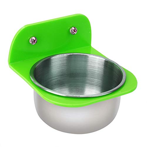 Taidda- Pet Feeding Bowl, Animal Feeding Bowl Vogelfutterbecher, Outdoor Bird Cage Feeder für Papagei für Starling Cockatiels Small Green von Taidda