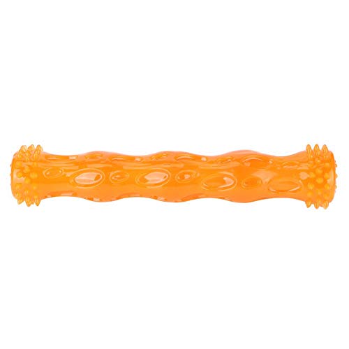 Taidda- Pet Toy Silicone Ungiftig Geschmackloses Hundespielzeug Safe Dog Molar Rod Voller Elastizität für Hunde für Katzen Orange L von Taidda