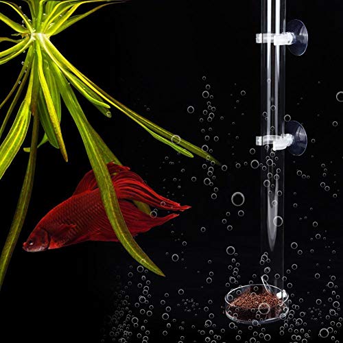 Taidda- Transparenter Aquarium Feeder, Aquarium Zubehör Aquarium Feeder, Houshold Aquarium Aquarien für Tropische Fische für Kristall Tube Length 40cm von Taidda