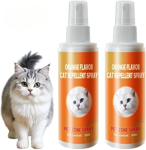 TailTrespass Katzenschreck Spray, Indoor & Outdoor Abwehrspray für Katzen, effektive Urin- und Kratzprävention für Möbel, Sofas, Teppiche und Vorhänge, Trainingshilfe, um Katzen fernzuhalten, 2 Stück von TailTrespass