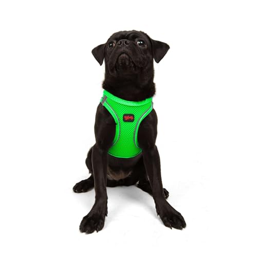 Tailpetz Air-Mesh Brusthalsband (Neon-Grün, Medium) von Tailpetz