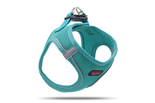 Tailpetz Air Mesh Step In Vest Hundegeschirr für Mittlere und Kleine Hunde, Smaragdgrün XL von Tailpetz