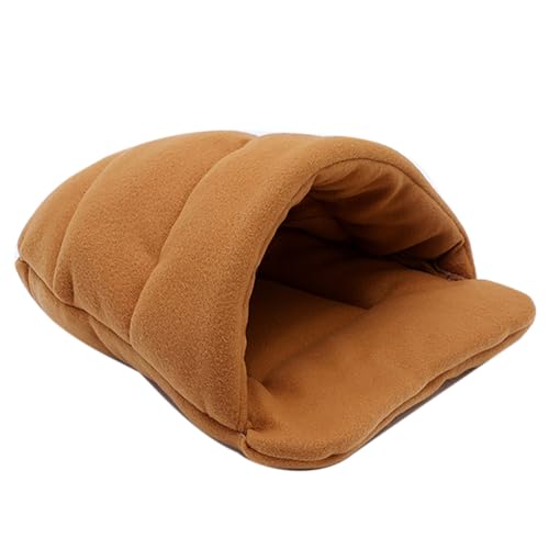 Tainrunse Dickes Fleece, warm, für Hunde und Katzen, Höhle, Nest, Bett, Hausschuh-Form, Haustierschlafsack von Tainrunse